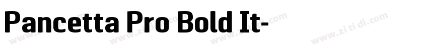 Pancetta Pro Bold It字体转换